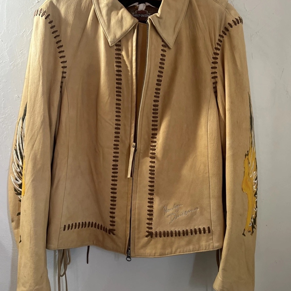 Harley-Davidson Tan Leather Jacket